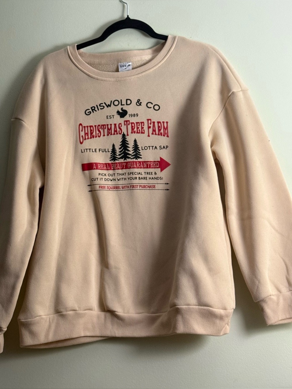 SHEIN Griswold & Co Christmas Sweatshirt XL